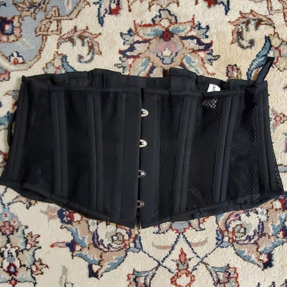 Mesh waspie underbust corset